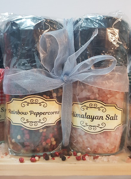 Rainbow Peppercorns & Himalyan salt