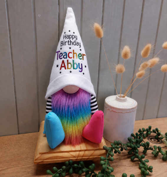 Happy Birthday Teacher Gnome