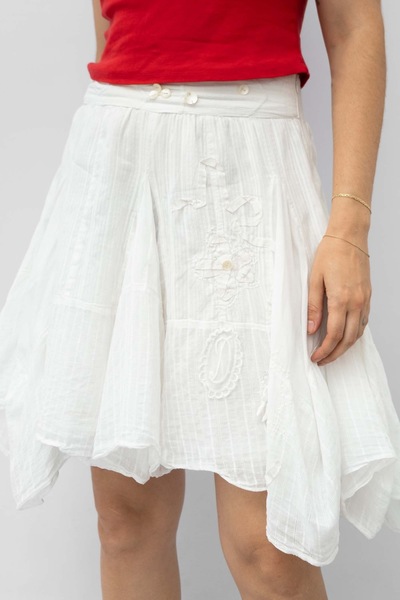 Desigual Cotton Embroidered Skirt