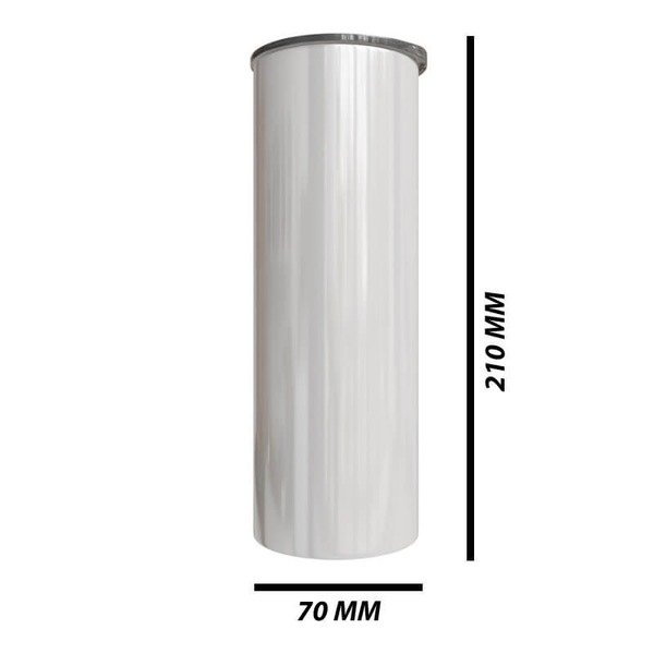 20oz Skinny Tumbler WHITE