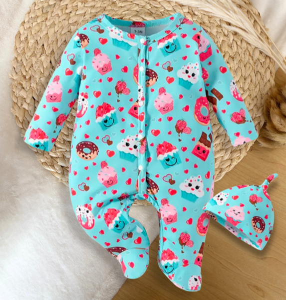 Dessert Pattern Onesie