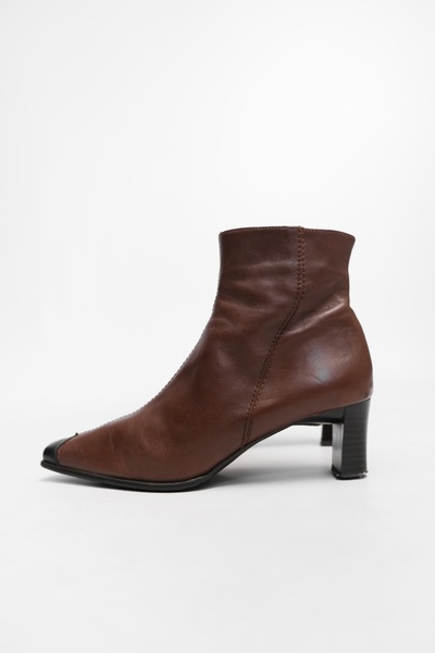 Leather Brown Ankle Boots