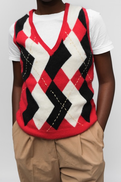 Tommy Hilfiger Argyle Wool Vest