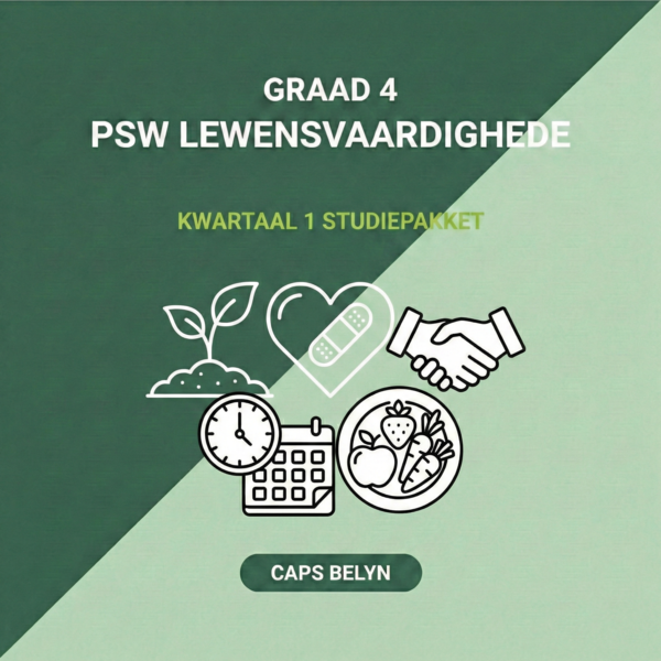 Graad 4 PSW Lewensvaardighede Kwartaal 1 Studiepakket (CAPS Belyn)
