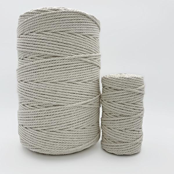 Ravenox Natural White Macrame Cord - 100% Cotton 2mm & 3mm