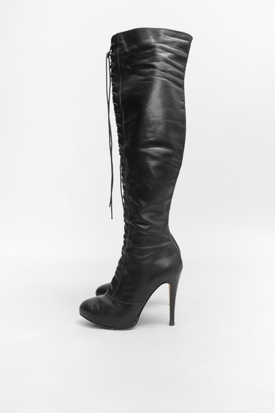 Axel Knee High Leather Boots
