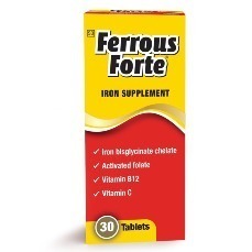FERROUS FORTE IRON SUPPPLEMENT TABLETS - 30