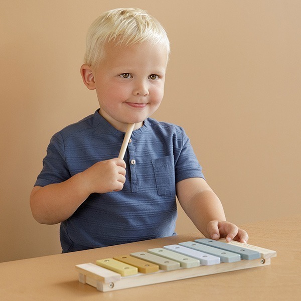 Little Dutch Wooden Xylophone Blue Little Favourites New look Little Dutch's allnew