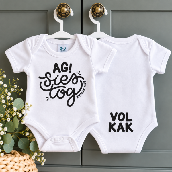 Ag Siestog baby-grow (white)
