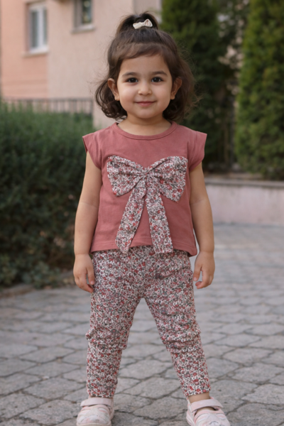 Roselle Bow Lounge Set – Blush Bloom