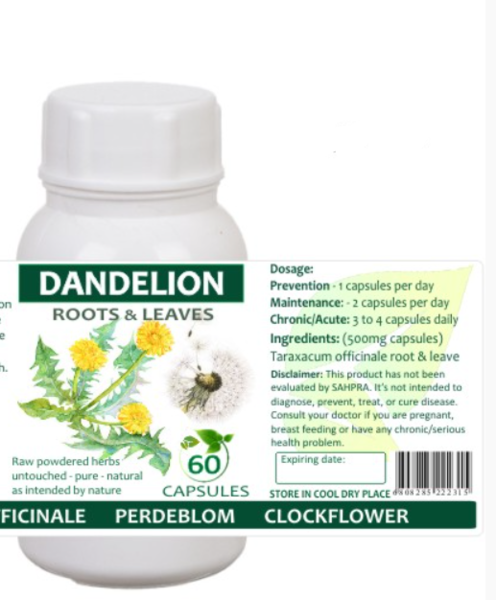 Dandelion Root & Leaf Combo (Capsules)