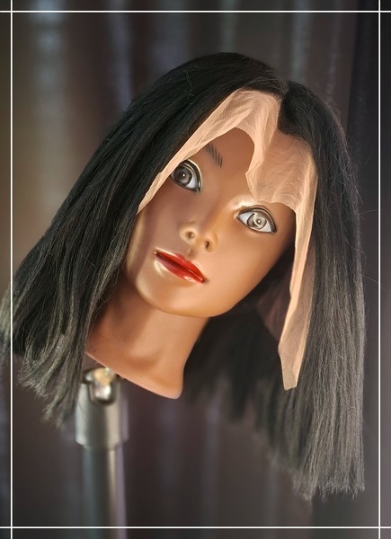 8 Inch Yaki Bob Straight Blended Natural Black