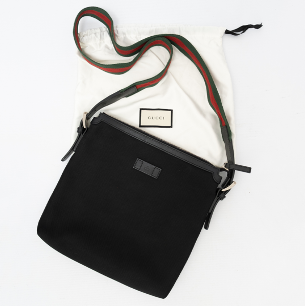 GUCCI Pre-Owned Techno Canvas Web Messenger Bag