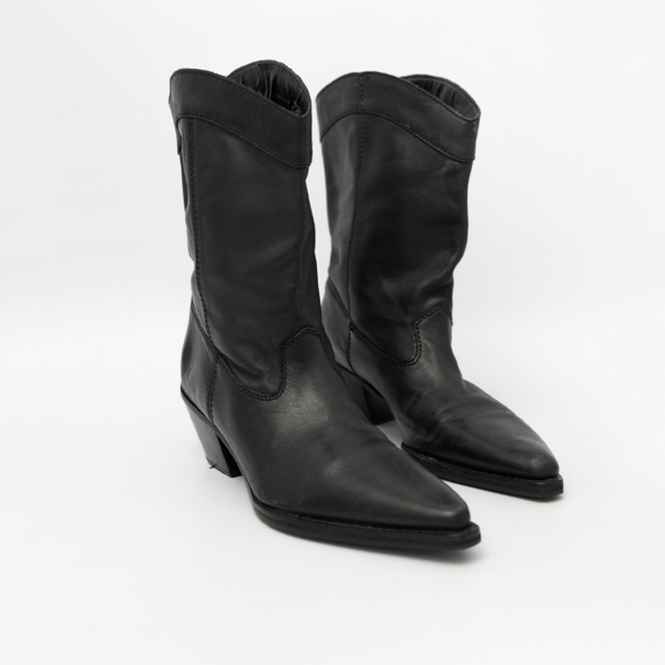 ZARA Genuine Leather Cowboy Boots