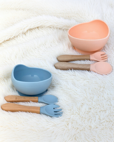 First Bites Silicone Feeding Set 3 Piece
