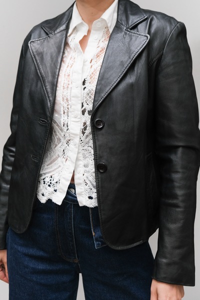 Ferrone Genuine Leather Blazer