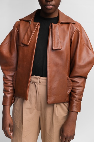 Faramones Tan Boxy Jacket