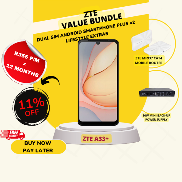 ZTE BLADE A33 PLUS + 2 LIFESTYLE EXTRAS