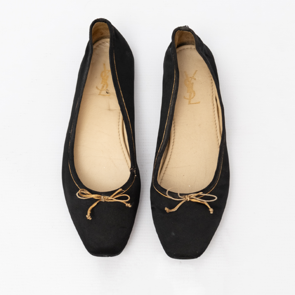 YSL Vintage Satin Flats