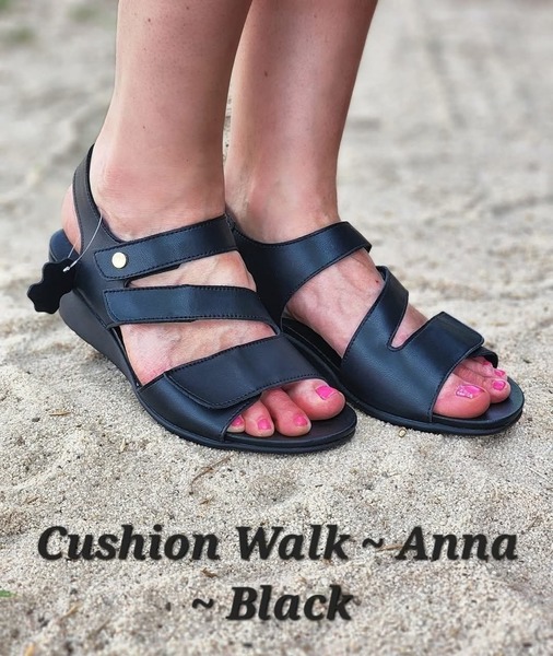 Cushion Walk ~ Anna ~ Black (Size 8 & 9)