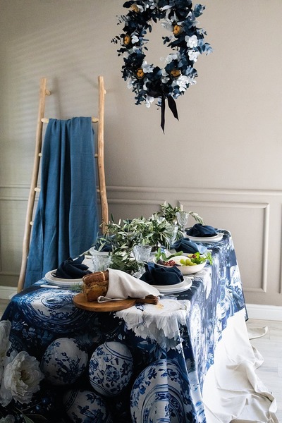 English Rose Easter  - Tablecloth