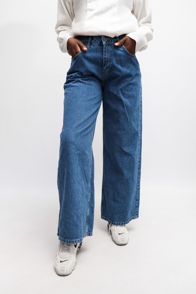 The Ragged Priest Wide Legged Jeans Blue