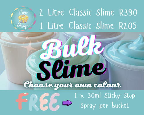 Bulk Slime (Classic): 1 and 2 Litre Tubs