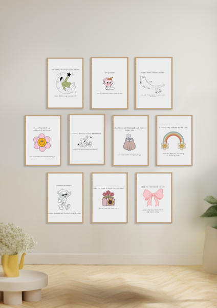 A4 Affirmations Wall Art Prints