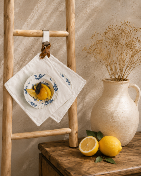Lemon Potholder Set