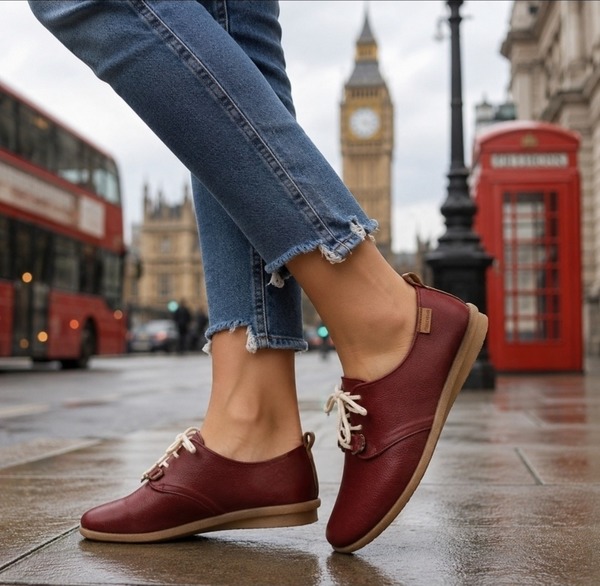 Pierre Cardin - Gloss Vellies - Bordeaux (Size  4, 5, 6 )