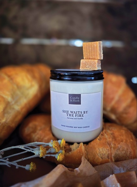 Caramel and Vanilla - Natural Soy Wax Candle