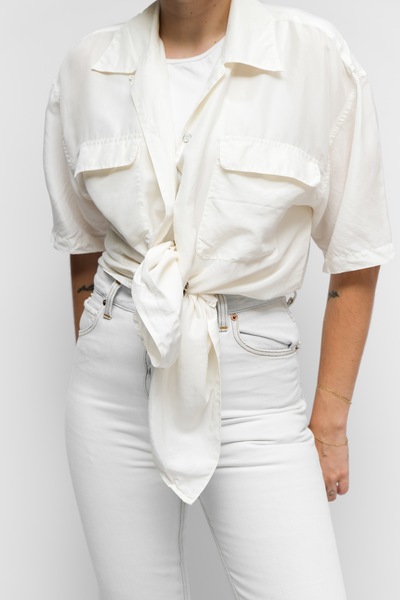 Silk Cream Shirt