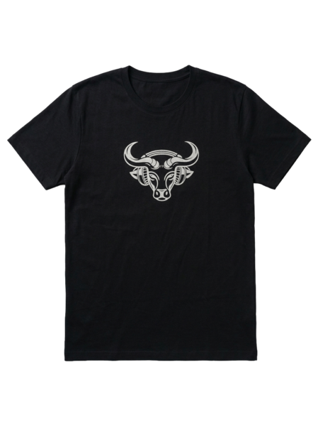 DJ Buffalo Print on black Cotton t-shirt