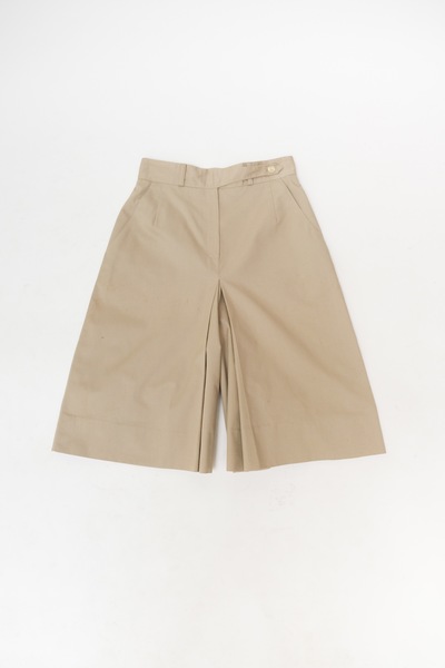 Bermuda Cotton Blend Khaki Shorts