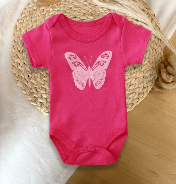 Pink Butterfly Onesie