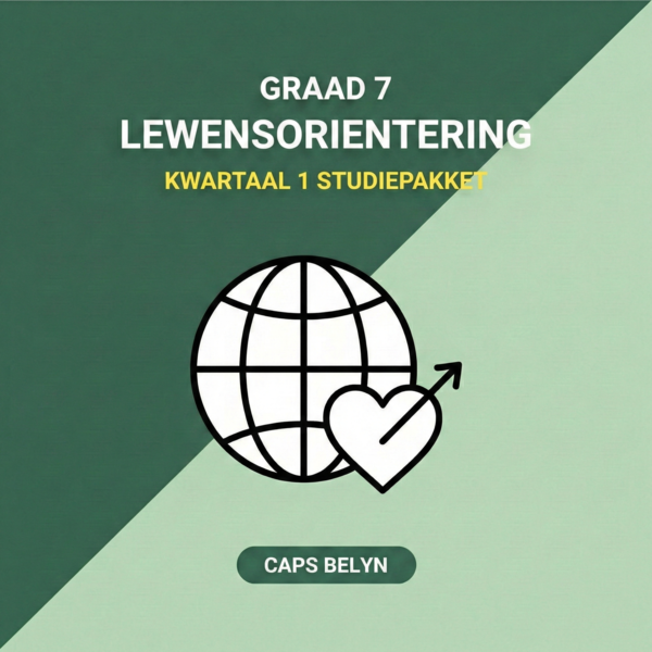 Graad 7 Lewensorientering Kwartaal 1 Studiepakket (CAPS Belyn)