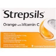 STREPSILS LOZENGES 8 - ORANGE