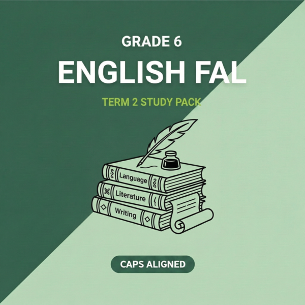Grade 6 English FAL Term 2 Study Pack (CAPS Aligned)