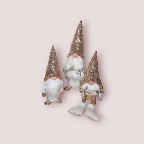 Gold Sequin Gnomes