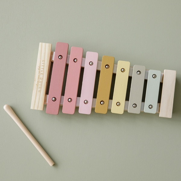Little Dutch Wooden Xylophone Pink Little Favourites New look Little Dutch's allnew