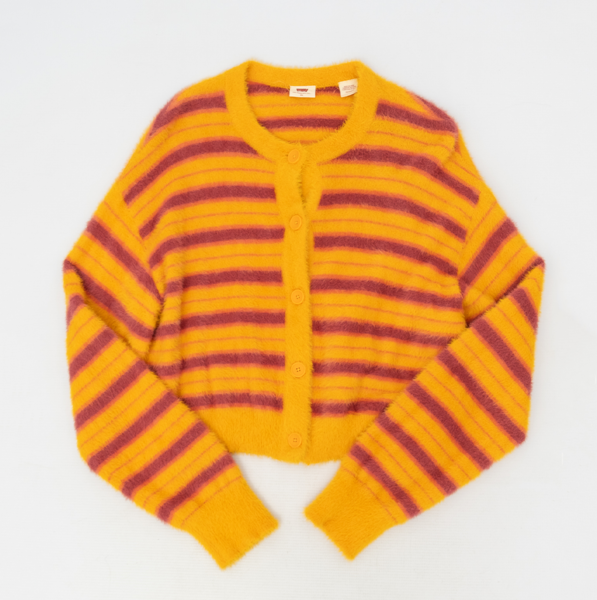 Levis Cat Cardigan Fuzzy Sweater