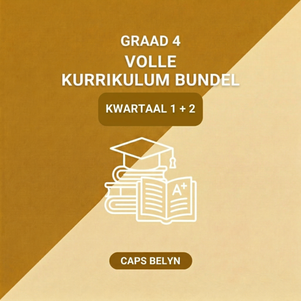 Graad 4 Kwartaal 1 + 2 Volle Kurrikulum Bundel (CAPS Belyn)