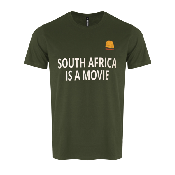 South Africa Is A Movie Welcome To The Watch Party (on back) t-shirt - Green