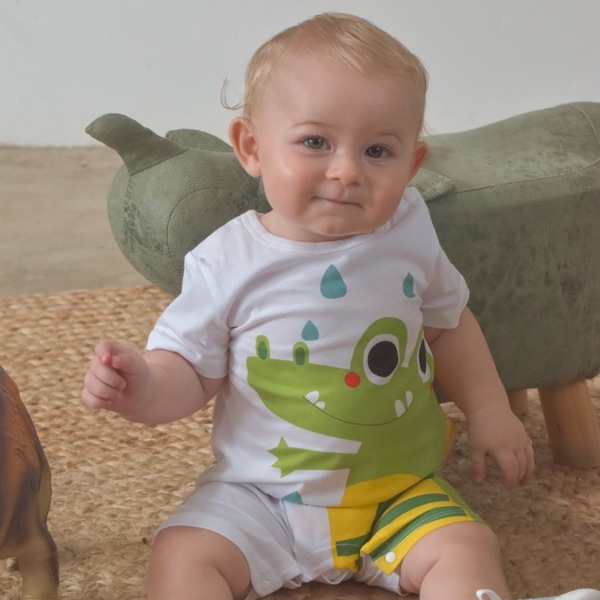 Wally Gator baby-grow