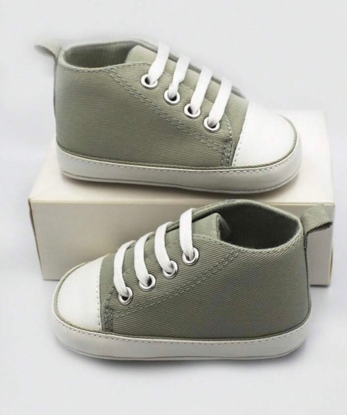 Khaki baby sneakers