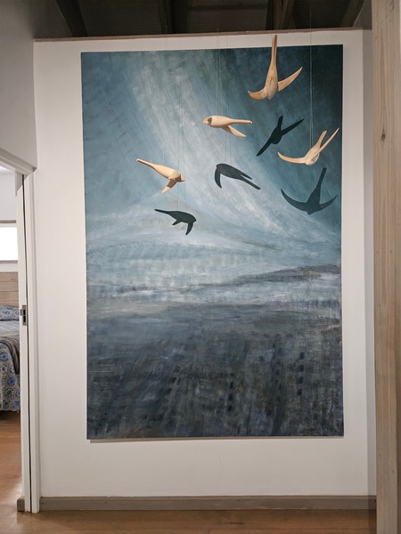 303. Echoes of flight. (225cm x 150cm)