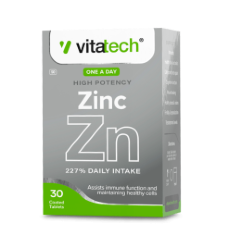 VITATECH ZINC (HIGH POTENCY) TABLETS - 30