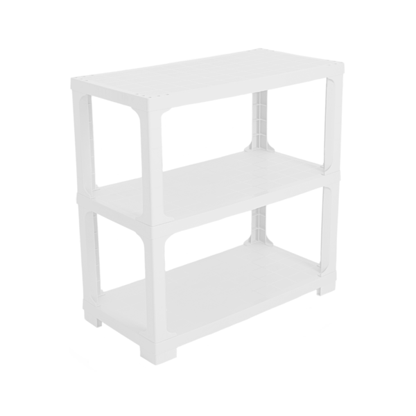 3 Tier White Shelving