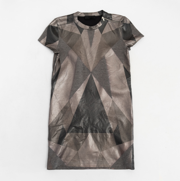 Diesel Black Gold Vintage Geometric Pint Boxy Mini Dress