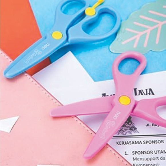 Deli Bumpees Plastic Scissors 130mm